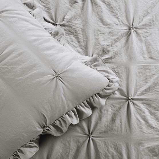 Ravello Pintuck Ruffle Skirt Bedspread 3 Pc Set, , alternate image number null