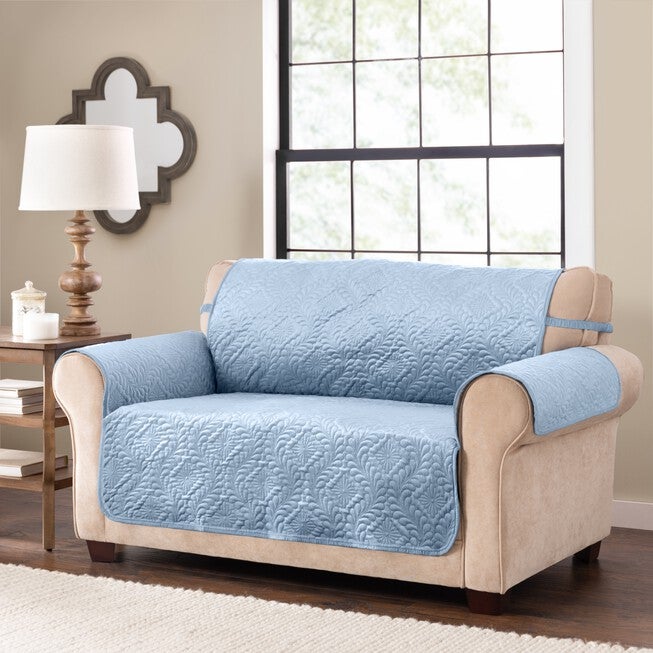 Rosedale Loveseat Cover, BLUE, hi-res image number null