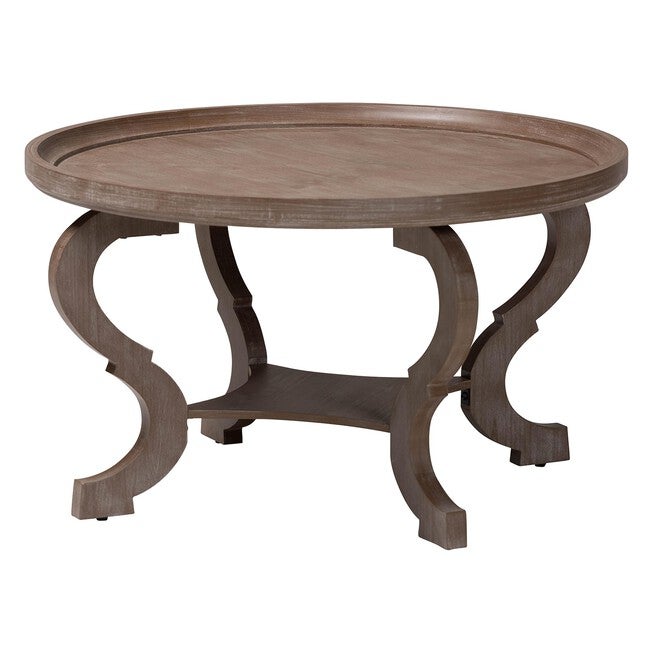 Madrona French Country Antique Brown Wood Coffee Table, ANTIQUE BROWN, alternate image number null