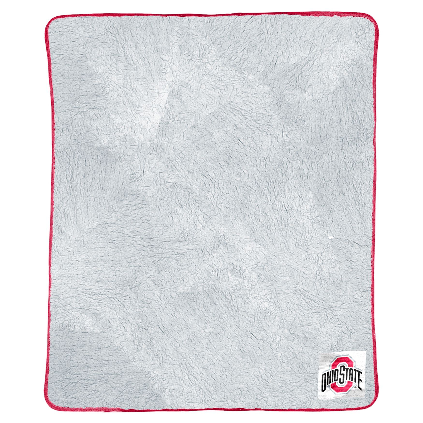 Ohio State Sherpa Throw Two Tone Patch Blanket, Multi Woman Within