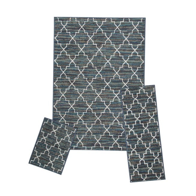 Capri 3 Piece Rug Set, BLUE GREY, hi-res image number null