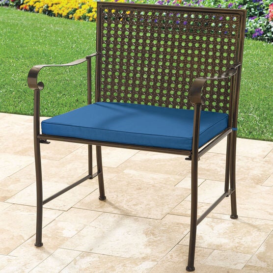 400 lbs. Weight Capacity Folding Chair with Cushion, BLUE, hi-res image number null