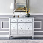 Mirage 3-Door Mirrored Cabinet, MIRROR, hi-res image number null