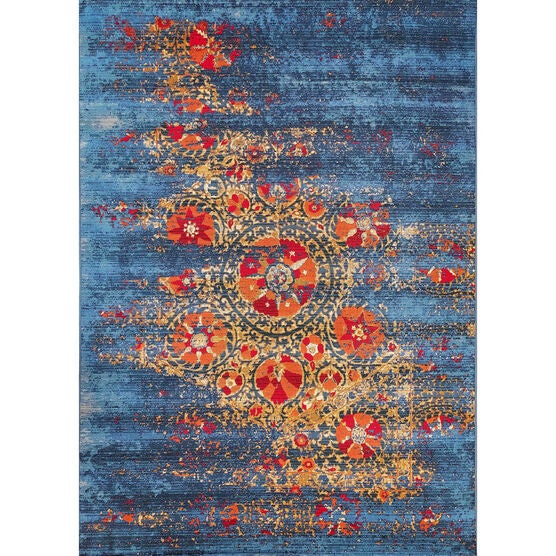 Liora Manne Marina Suzanie Indoor/Outdoor Rug, BLUE, hi-res image number null