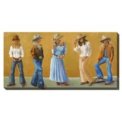 COWGIRLS OUTDOOR ART 48X24