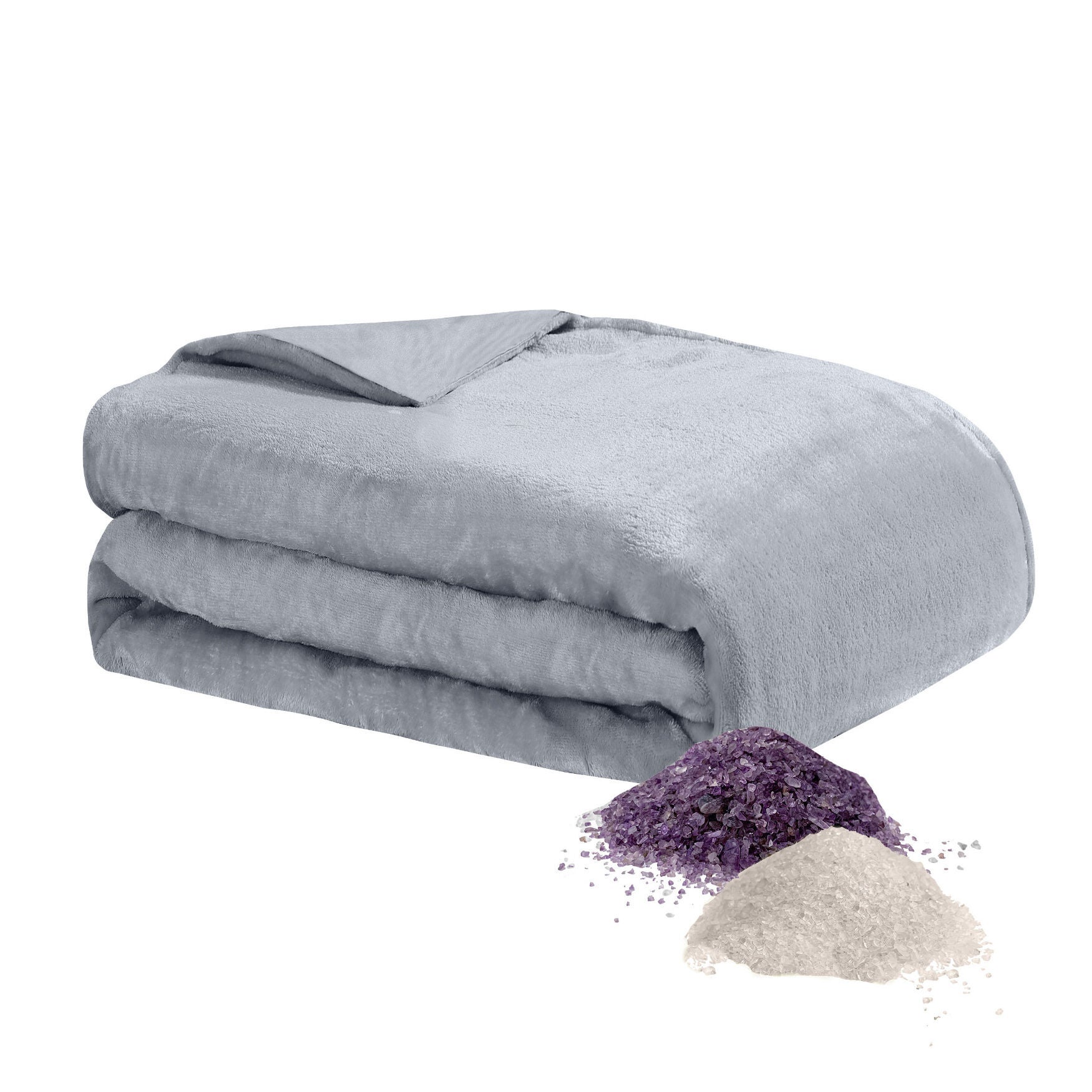 Crystal 15Lb Reversible Cooling Weighted 48X72 Blanket With Removable Cover Weighted Blanket & Cover, , alternate image number 18