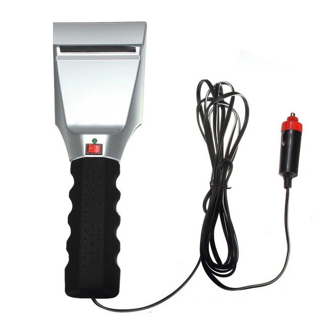 Snow Ice Scraper Heated Car 12V Auto Windshield Scraper, SILVER, hi-res image number null