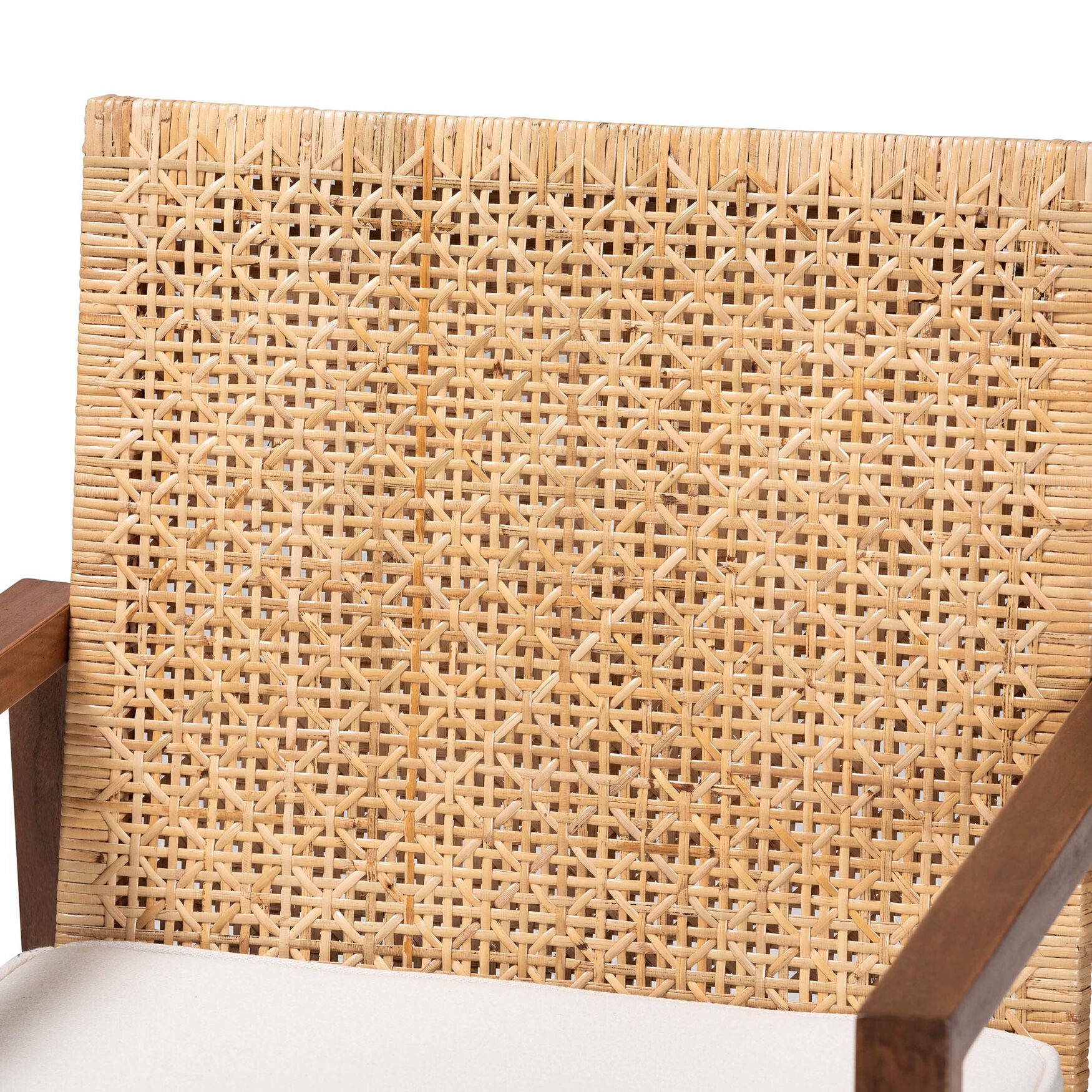Lovina Bohemian Light Honey Rattan and Acacia Wood Arm Chair, , alternate image number 10