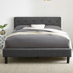 Monticello Platform Bed, Queen, Gray