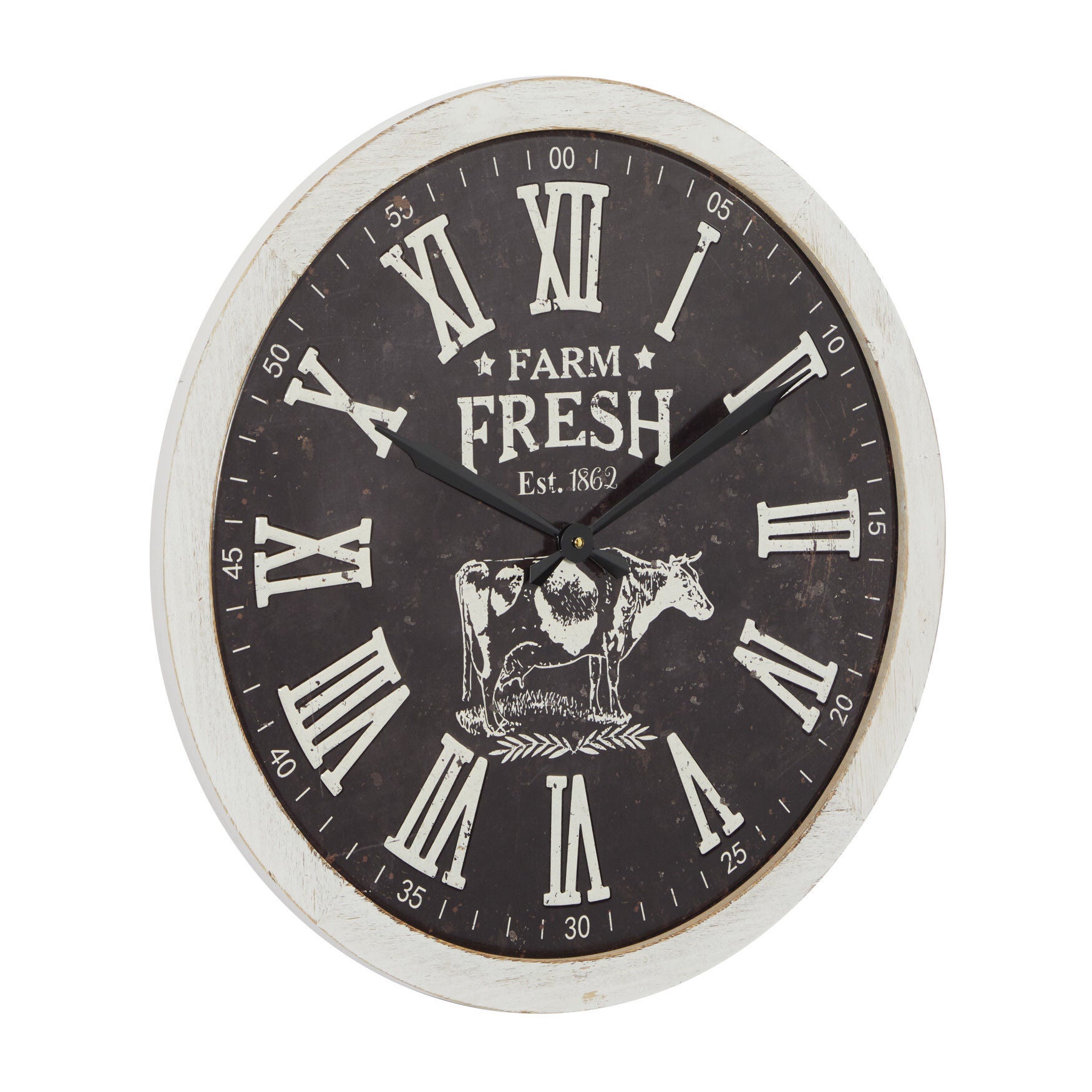 Black Farmhouse Wood Wall Clock, , alternate image number 4