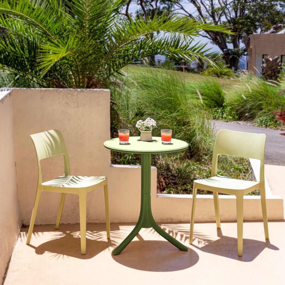 Seattle 2-in-1 Round Side Table, GREEN, hi-res image number 0