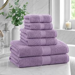 BH Studio 6-Piece 100% Cotton Bath Towel Set, 550 GSM