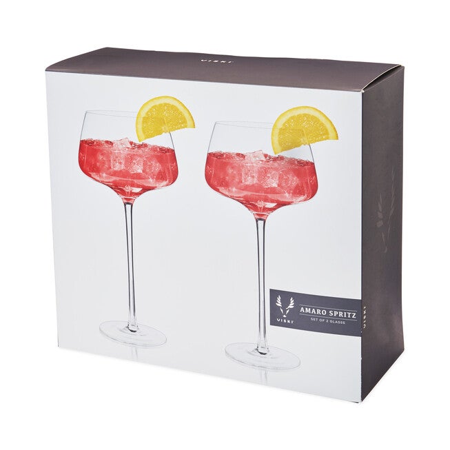 Angled Crystal Amaro Spritz Glasses, , alternate image number 3