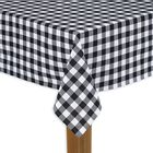 BUFFALO CHECK TABLECLOTHS, BLACK, hi-res image number null