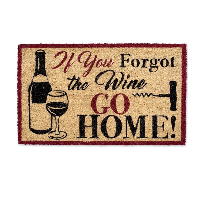 Forgot The Wine Doormat Floor Coverings, RED, hi-res image number 0