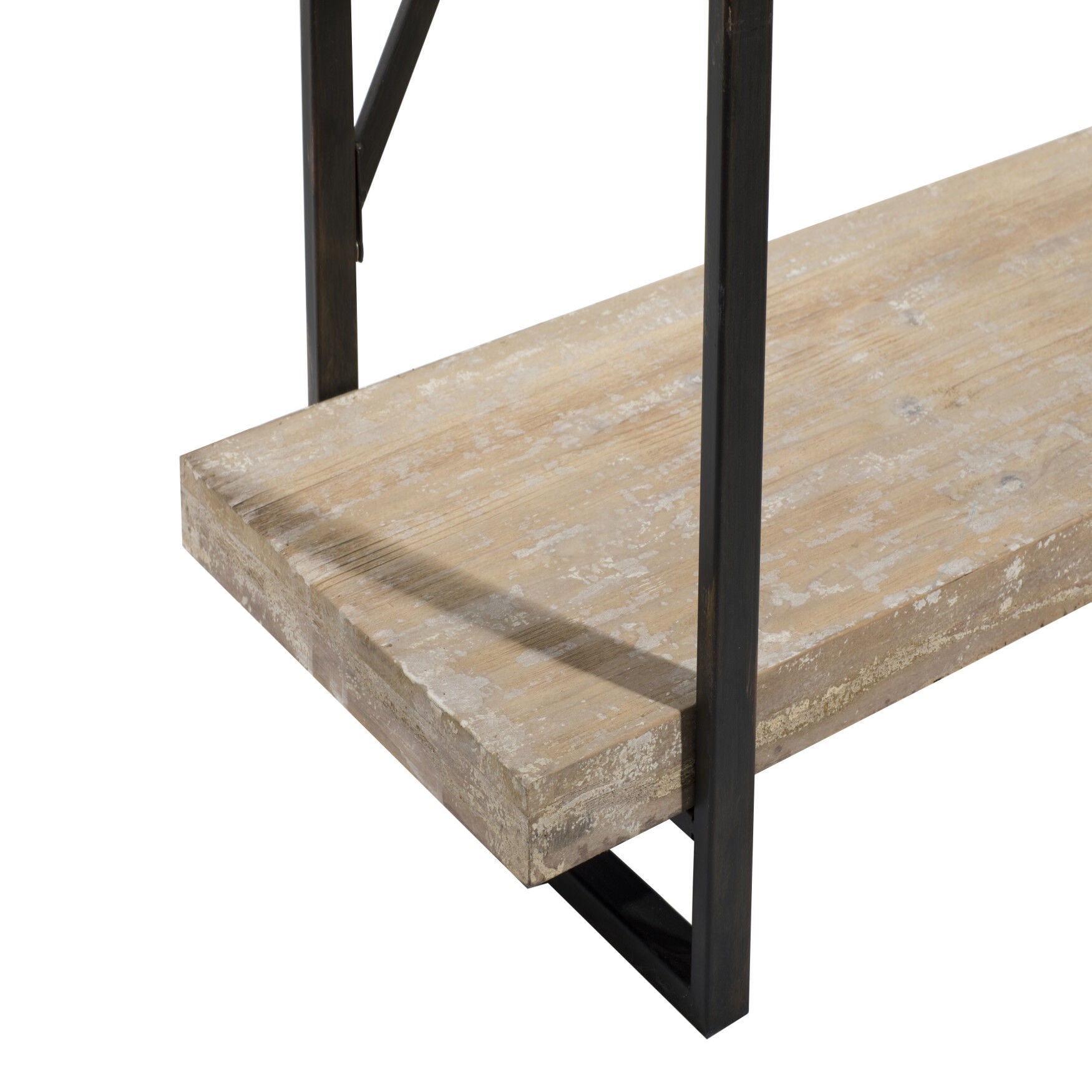 Brown Wood Industrial Shelving Unit, 67 inches x 47 inches x 14 inches, , alternate image number 4