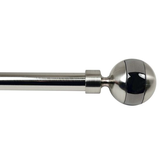 Versailles' Industria Apollo Rod Set (30in - 78in), BRUSHED NICKEL, hi-res image number null