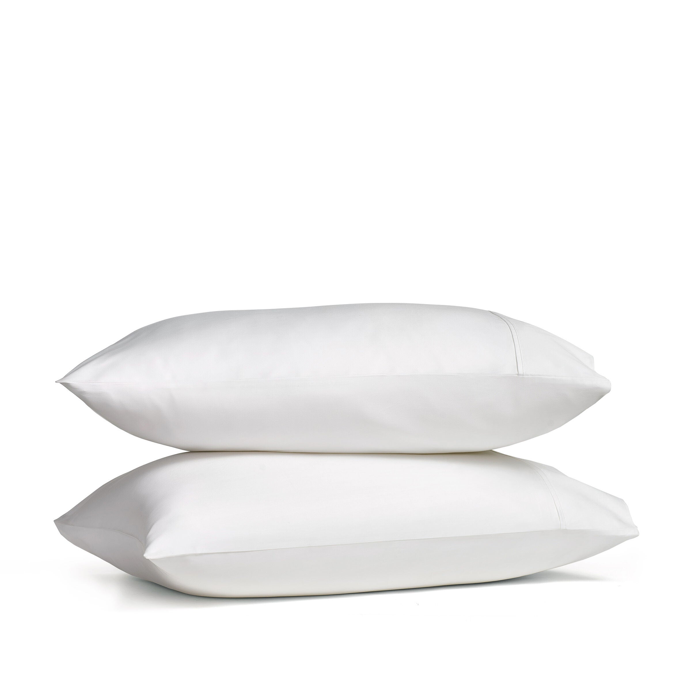 PREMIER SATEEN STANDARD PILLOW CASE PAIR, CRISP WHITE, hi-res image number 0