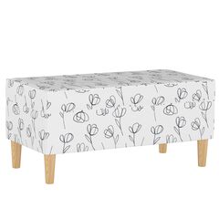 Contoured Tulips Storage Bench