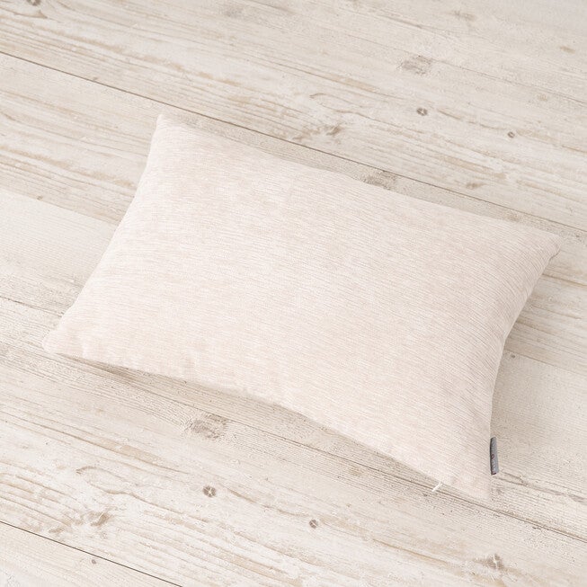 Dainty Chenille Reverse To Linen Lumbar Pillow, , alternate image number null