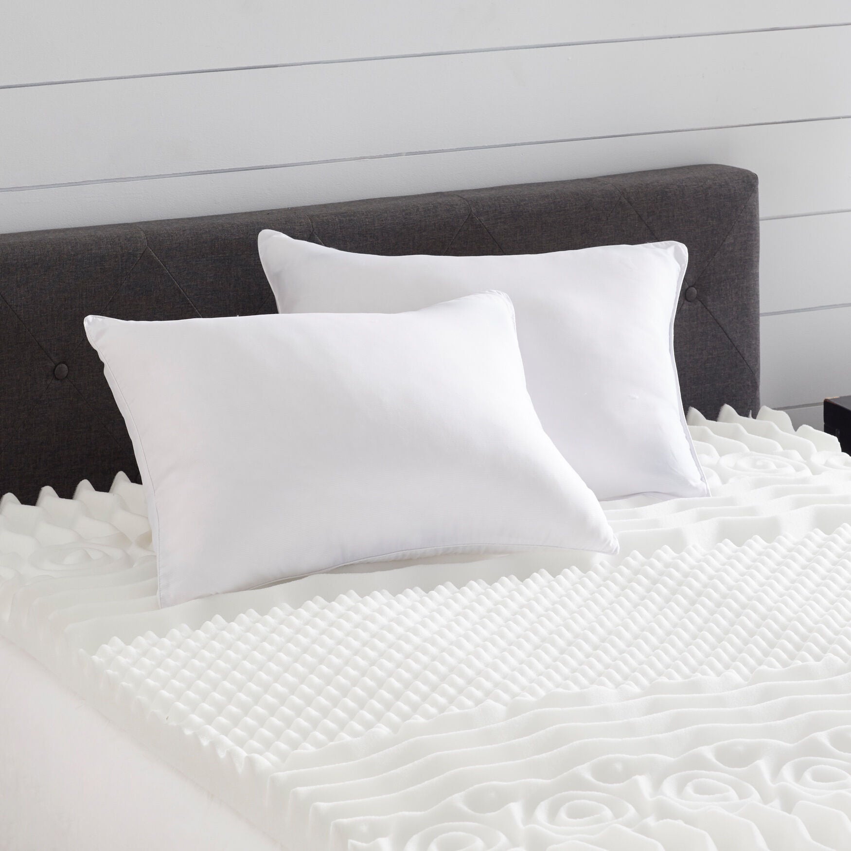 Dual Support Memory Foam Pillow, WHITE, hi-res image number 0