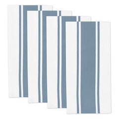 Classic Stripe Cotton Kitchen Dish Towel, Set 4