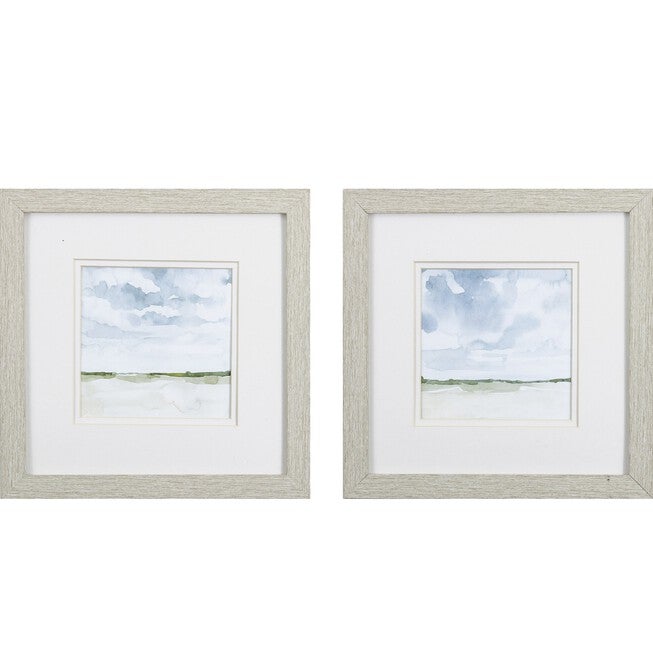 Field After Rain Framed Wall Décor, Set Of 2, NEUTRAL, hi-res image number 0