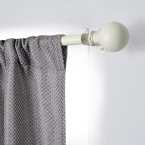 Innovative Decorative Room Darkening Wrap Around Rod & Finial 48-86, , alternate image number null