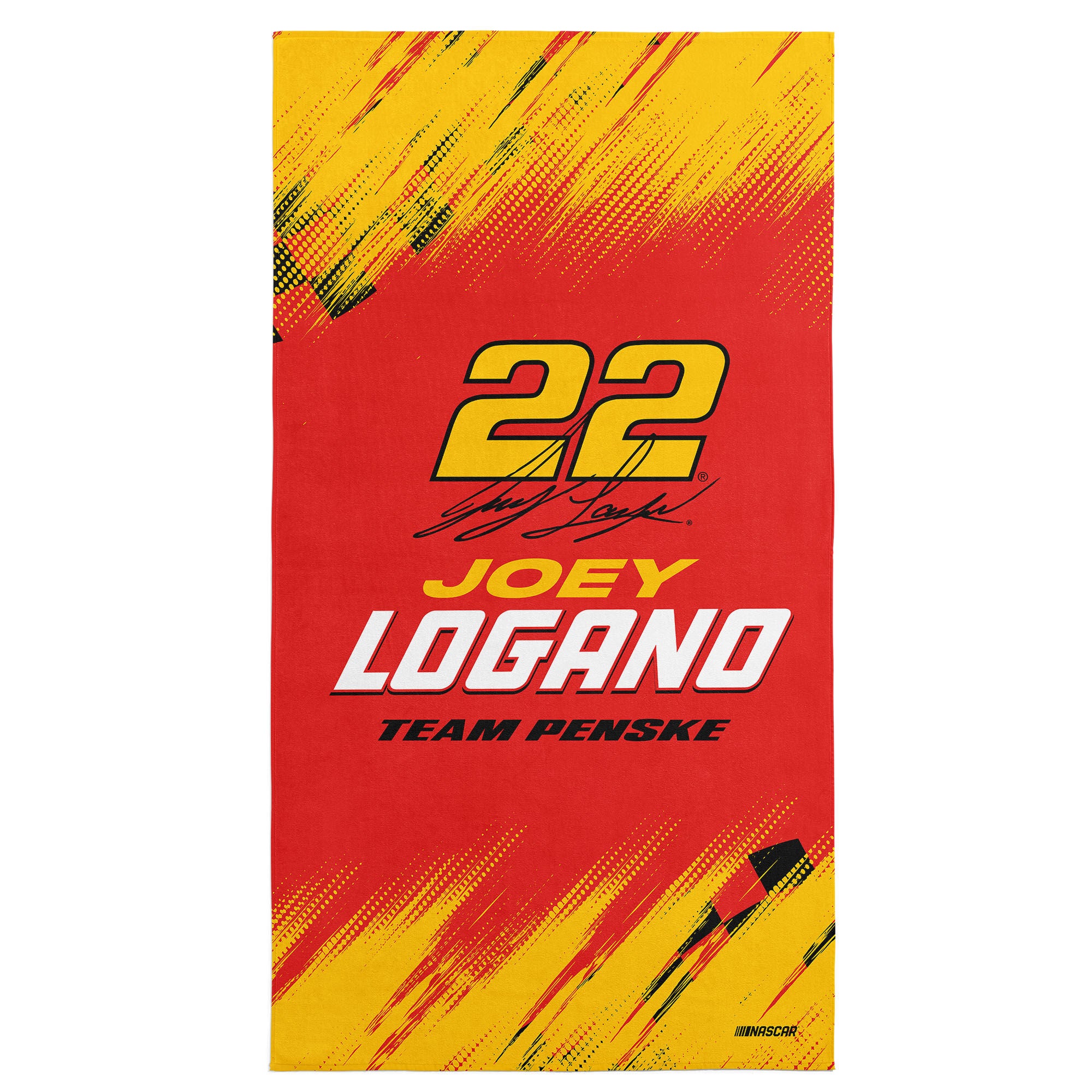 NASCAR Beach Towel 30x60 inches, JOEY LOGANO, hi-res image number 0