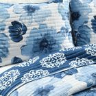 Lush Décor Leah Reversible Quilt Navy/White 3Pc Set, , alternate image number null
