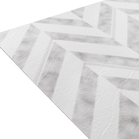 Retro 12x12 Self Adhesive Vinyl Floor Tile - Chevron - 20 Tiles/20 sq. ft., , alternate image number null