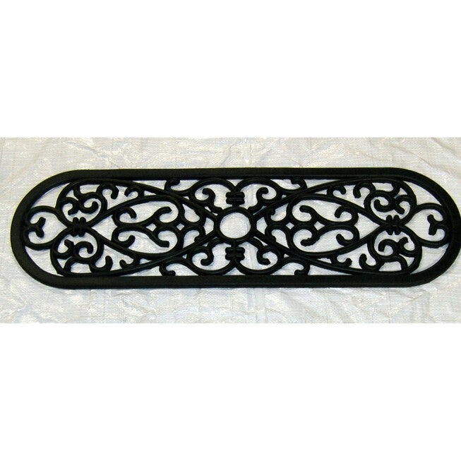 Oval Stair Tread Set Of 2 Coir Mats With Rubber Backing Floor Coverings, MULTI, hi-res image number null