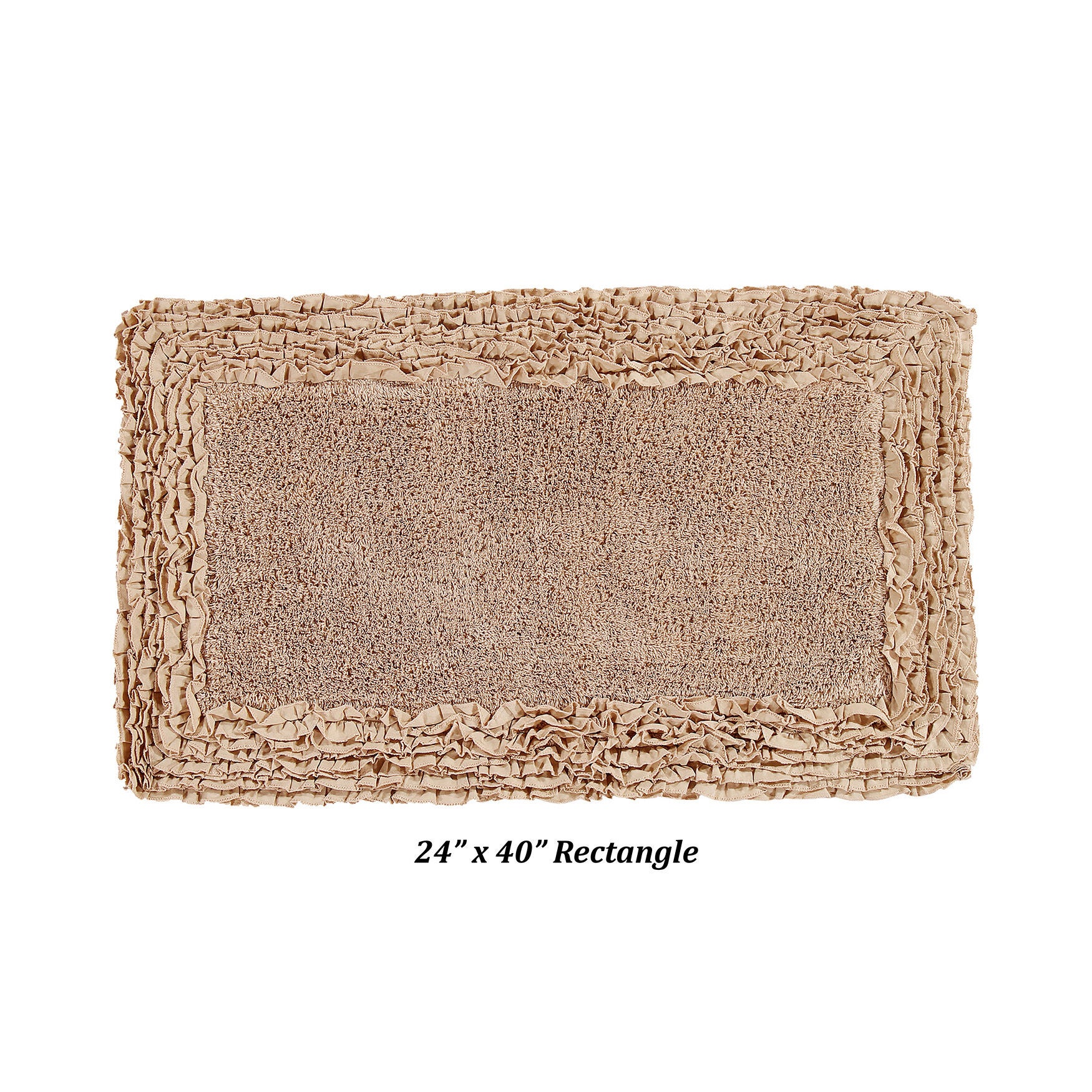 Shaggy Border Bath Rug Mat, 5 Pc Set 39283, , alternate image number 4