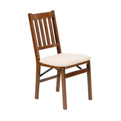 Arts And Craft Wood Folding Chairs, Set Of 2
