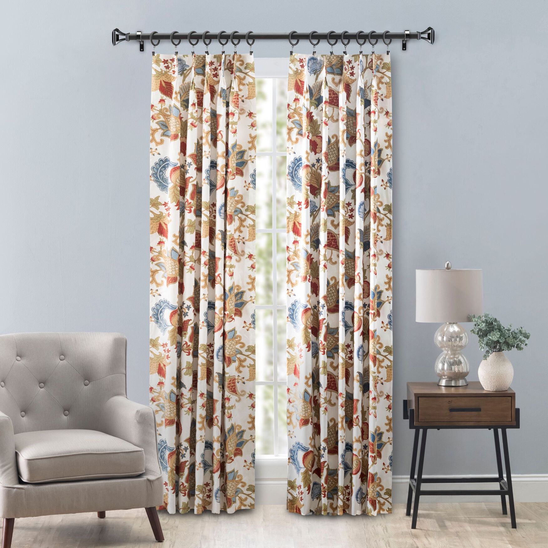 Cambridge Curtain Pinch Pleat Pair, MULTI, hi-res image number 0