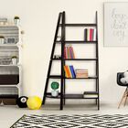 5-Shelf Corner Ladder Bookcase-Espresso, , alternate image number null