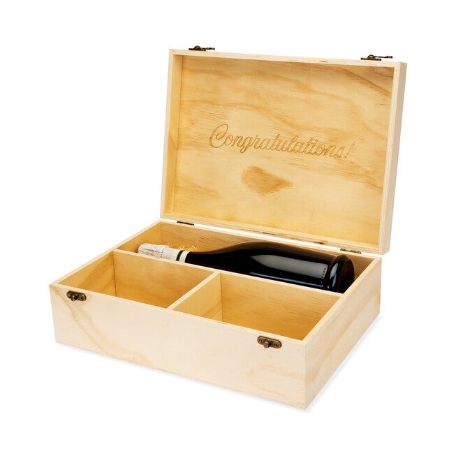 Celebrate Wood Champagne Box With Set Of Flutes, , alternate image number 2