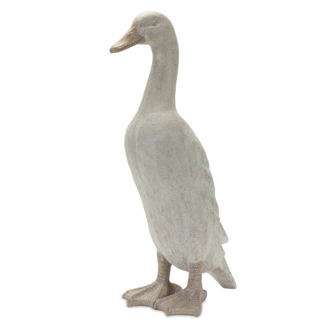 Distressed Stone Standing Duck Garden Statue (Set Of 2), , alternate image number null
