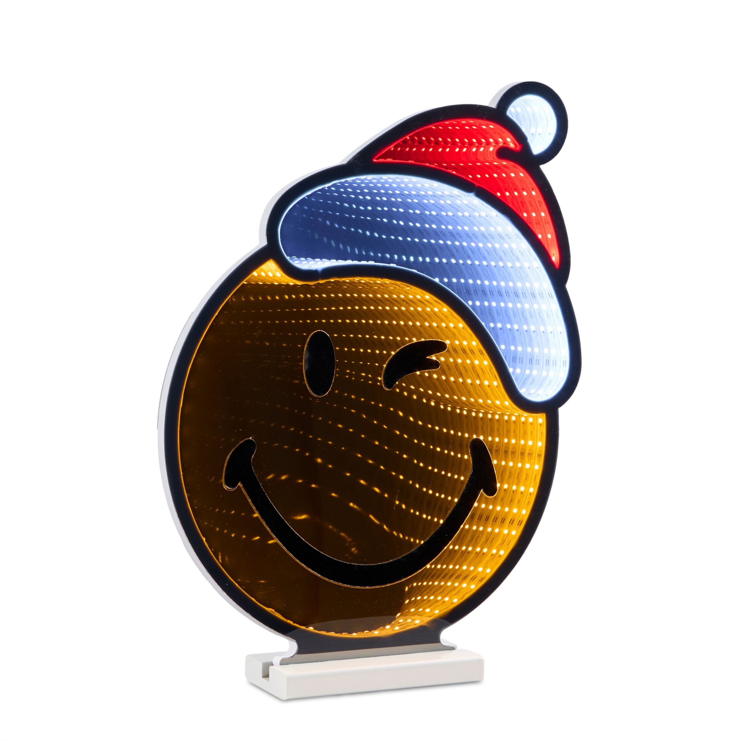 SmileyWorld(R) Holiday Santa Ekkolight 16 inchesH, ORANGE RED WHITE, hi-res image number 0