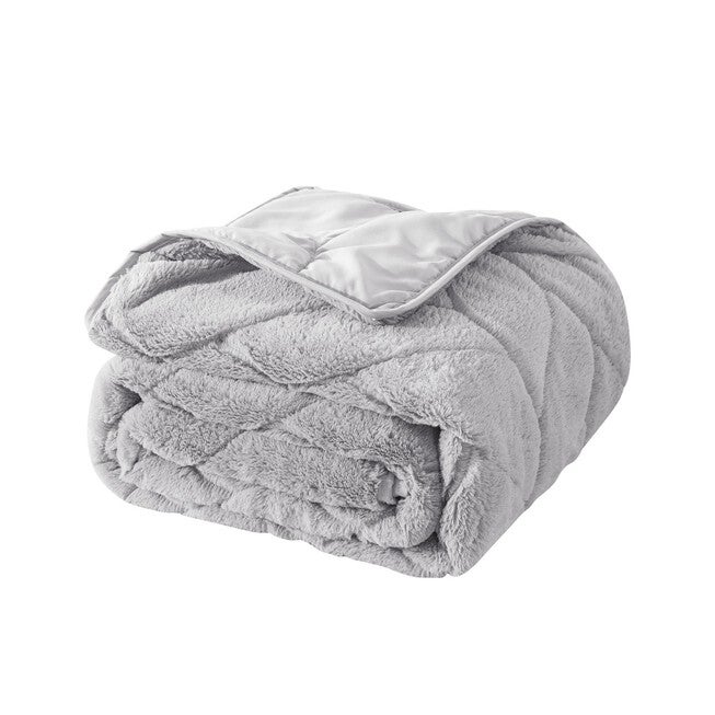 Cozy Gray Down Alternative Throw Blanket Throw, , on-hover image number null
