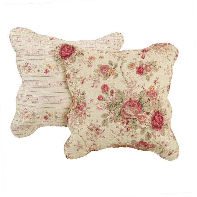 Antique Rose Decorative Pillow Set, MULTI, hi-res image number 0