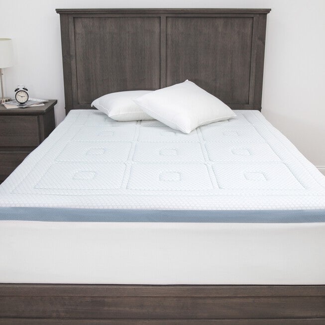 SensorPEDIC SensorCOOL 3-Inch Gel-Infused Memory Foam Mattress Topper, , alternate image number null