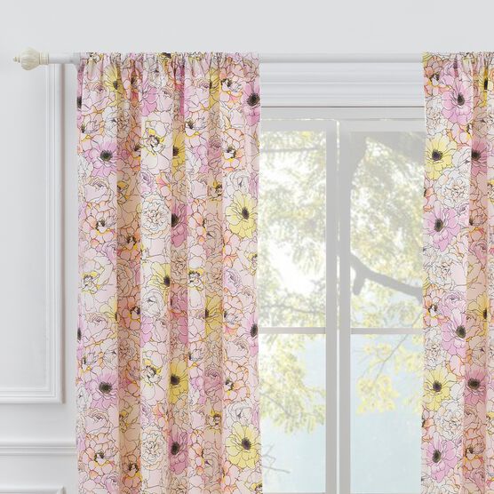 Misty Bloom Curtain Panel, , on-hover image number null