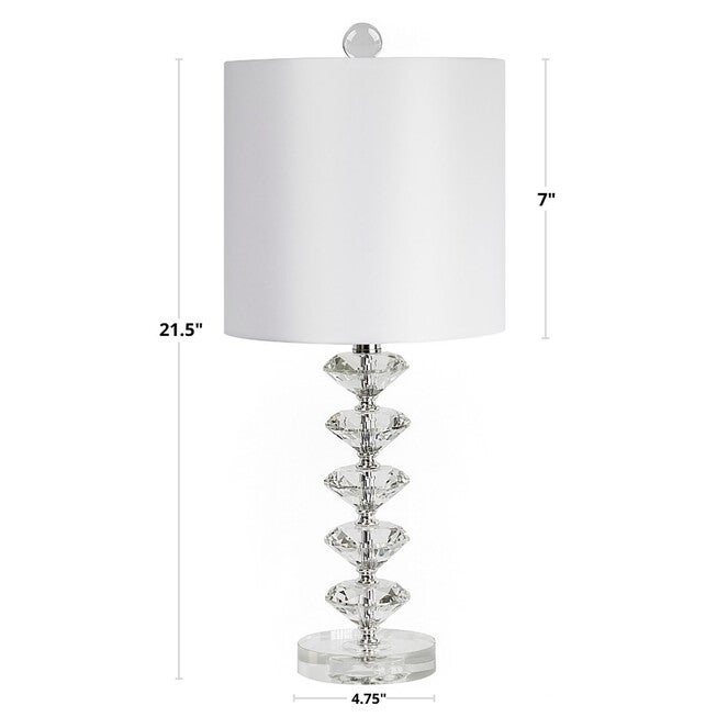 Diamond Stacked 23 inches Crystal Table Lamp - Set Of 2, , alternate image number 4