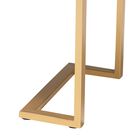 Luna Contemporary Glam And Luxe Black Finished Wood And Gold Metal End Table, , alternate image number null