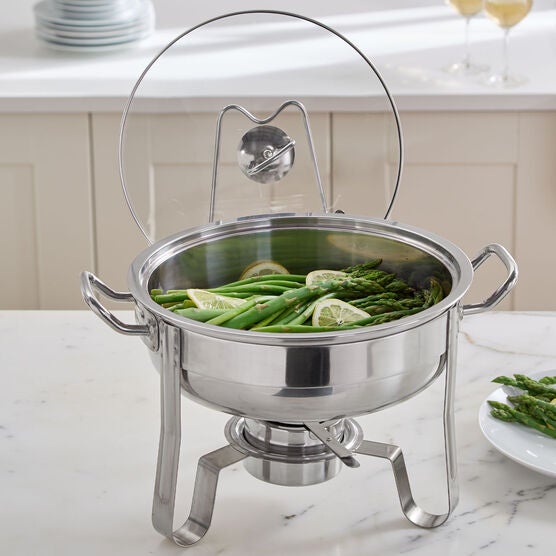 4-Qt. Professional Heavy-Duty Chafing Dish Set, STAINLESS, hi-res image number null