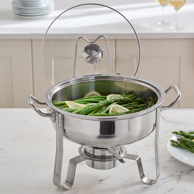 4-Qt. Professional Heavy-Duty Chafing Dish Set, STAINLESS, hi-res image number null