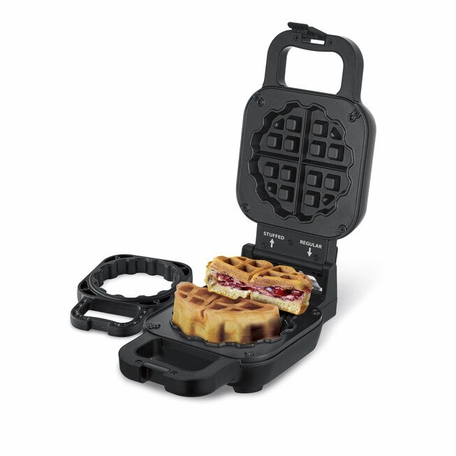 Stuffed Belgian Waffle Maker, BLACK, hi-res image number null