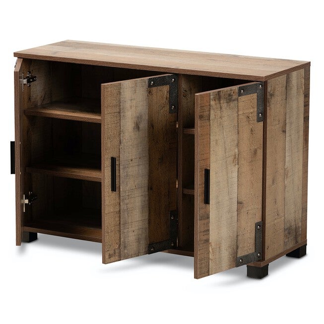 Cyrille Farmhouse Wood Shoe Cabinet Furniture, , on-hover image number 1
