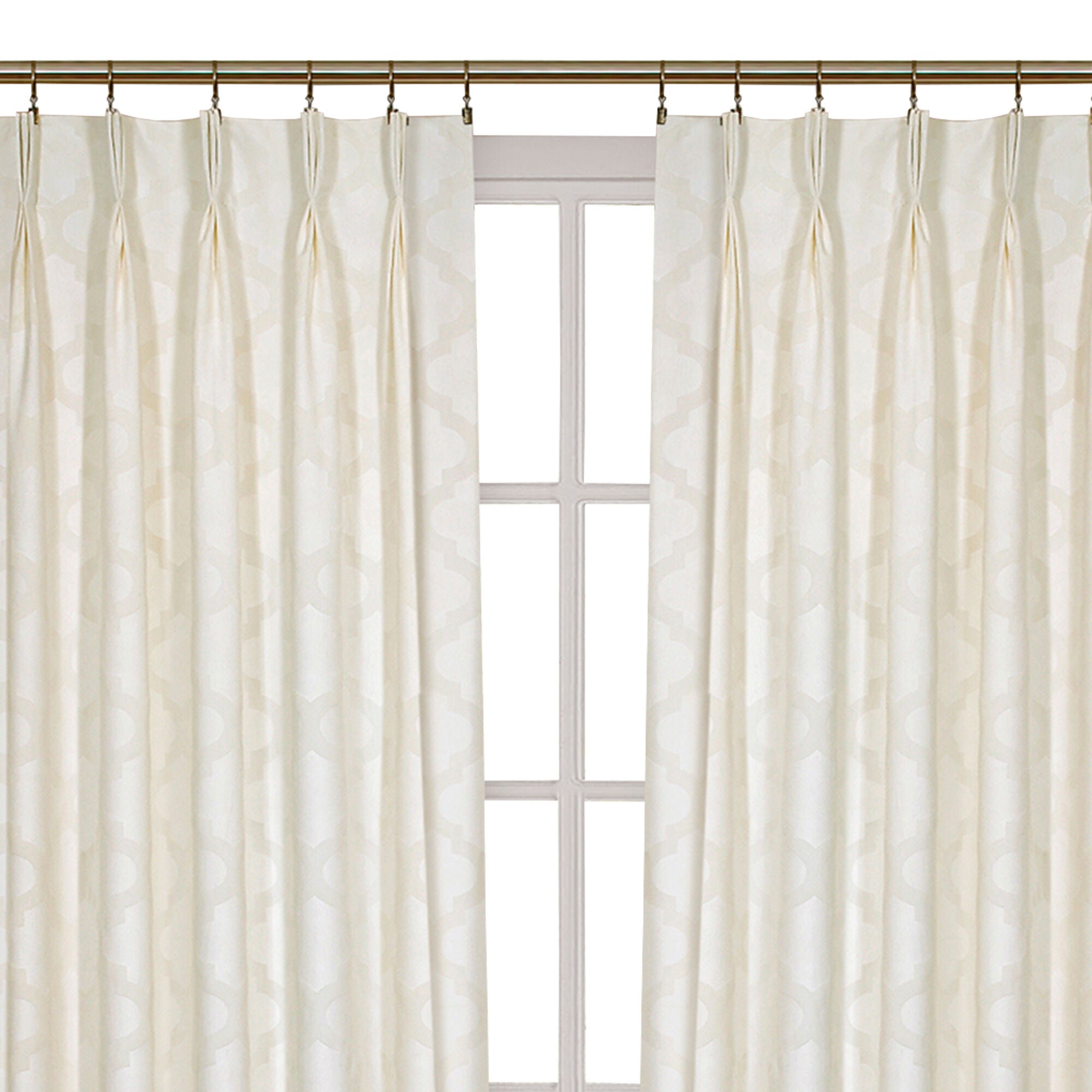 Windsor Pinch Pleat Window Curtain Panel, IVORY, alternate image number 3